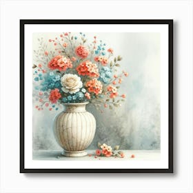 Flowers In A Vase 6 Art Print