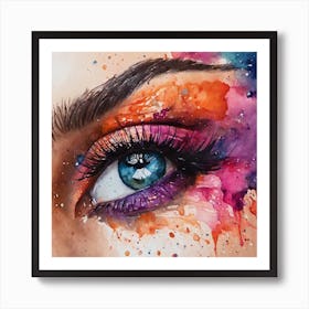 Eye Painting Art Print