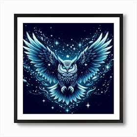 Owl Luminescent Art Print