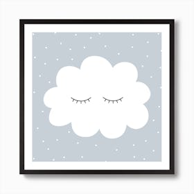 Sleepy Cloud Art Print