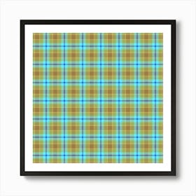 Plaid Fabric 45 Art Print