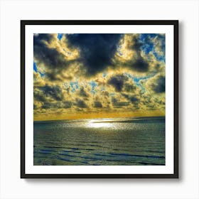 Sunrise Over The Ocean 1 Art Print