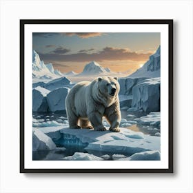 Ice Bread In Svalbard Art Print