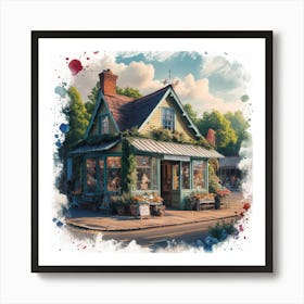 Little Cottage Art Print