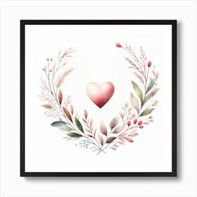 Love and Heart Valentine's Day 7 Art Print