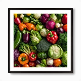 Colorful Vegetables 3 Art Print