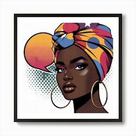 Khadija Pop African Woman Art Print