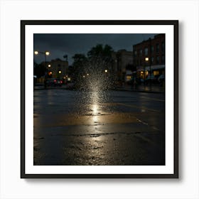 Wet Street 1 Art Print