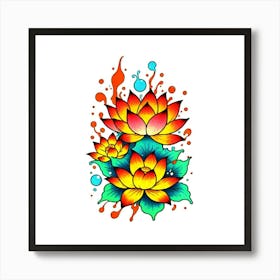 Lotus Flower 108 Art Print