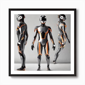 Futuristic Robots 29 Art Print