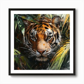 Tiger In The Jungle Art Print