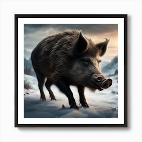 Wild Boar Art Print