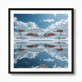 Reflection In A Lake Art Print