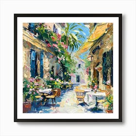 Cafe Street Art Print