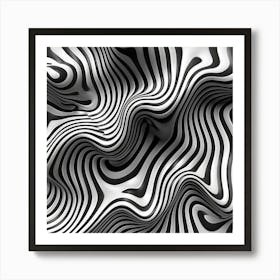 Abstract Wave Pattern 2 Art Print