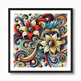 Floral Whimsy 2 Art Print