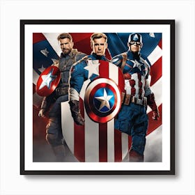 Captain America The First Avengers Art Print