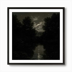 Dark Moody H 20 Art Print