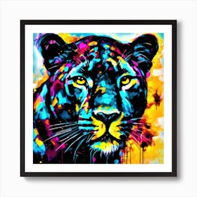 Jaguar Black Cat - Jaguar Love Art Print