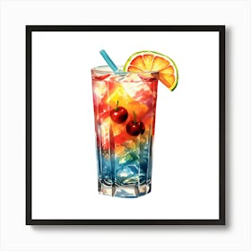 Tropical Cocktail Art Print