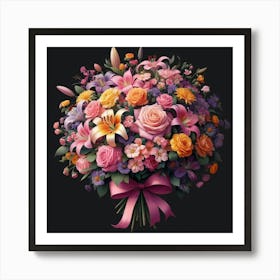 Bouquet Of Flowers 14 Art Print