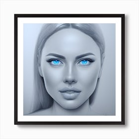 Blue Eyes Art Print