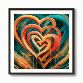 Heart Of Love 1 Art Print