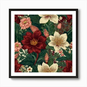 Floral Pattern 2 Art Print