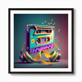 Cassette Art Art Print