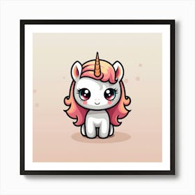 Cute Unicorn 236 Art Print