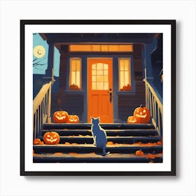 Halloween House 9 Art Print