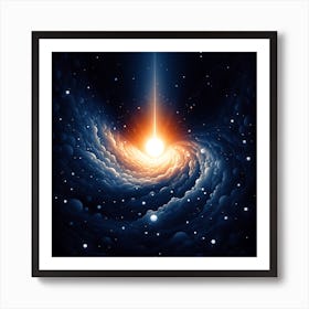 Galaxy In Space Art Print