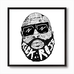 Rick Ross Square Art Print