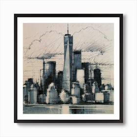 New York City Skyline 3 Art Print