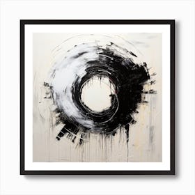 Abstract Art Circle Digital Painting (4) Art Print
