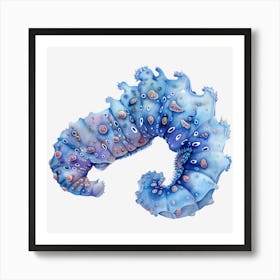 Blue Sea Creature Art Print