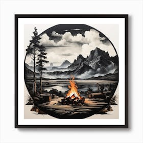 'Campfire' Art Print