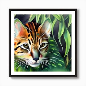 Beautiful Jungle Cat Art Print