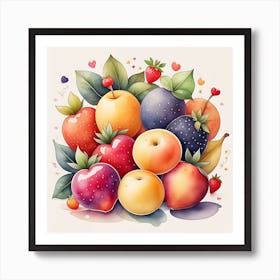 Fruitful Medley 1 Art Print