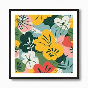 Tropical Leaves 1 Art Print