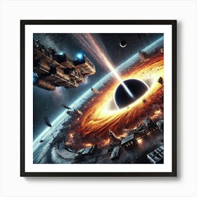 Black Hole Artillery Platform Siege Art Print