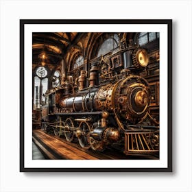 Steam Train Art Print