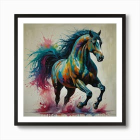 Horse Running 1 Art Print