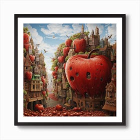 Apple City 6 Art Print