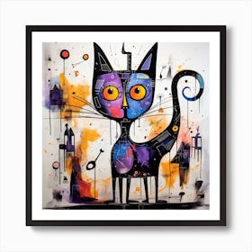 Cat In Space 3 Art Print