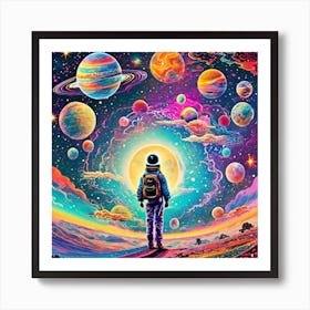 Space Walk Art Print