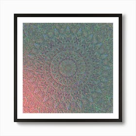 Aztec mandala Art Print