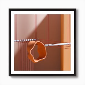 Vase And Ropes Art Print