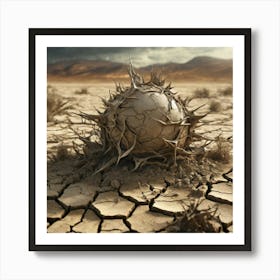 Ball In The Desert 5 Art Print