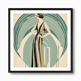 Deco Woman 11 Art Print